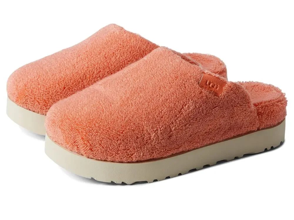 UGG FUZZ SUGAR TERRY SLIDE PEACH BLISS 12 B (M)